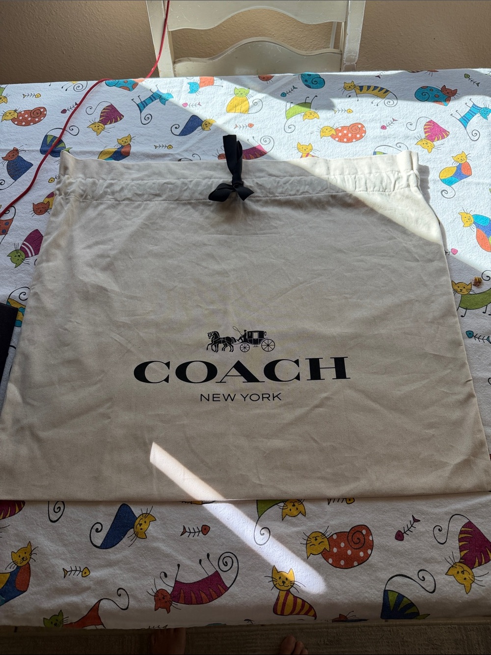 🪻Coach Beige Canvas Dust Bag 🪻 NWOT 🪻